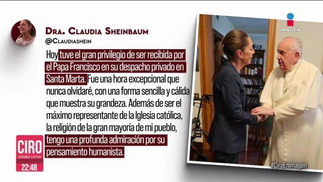 Claudia Sheinbaum y Xóchitl Gálvez compartieron fotos de sus reuniones con el Papa Francisco