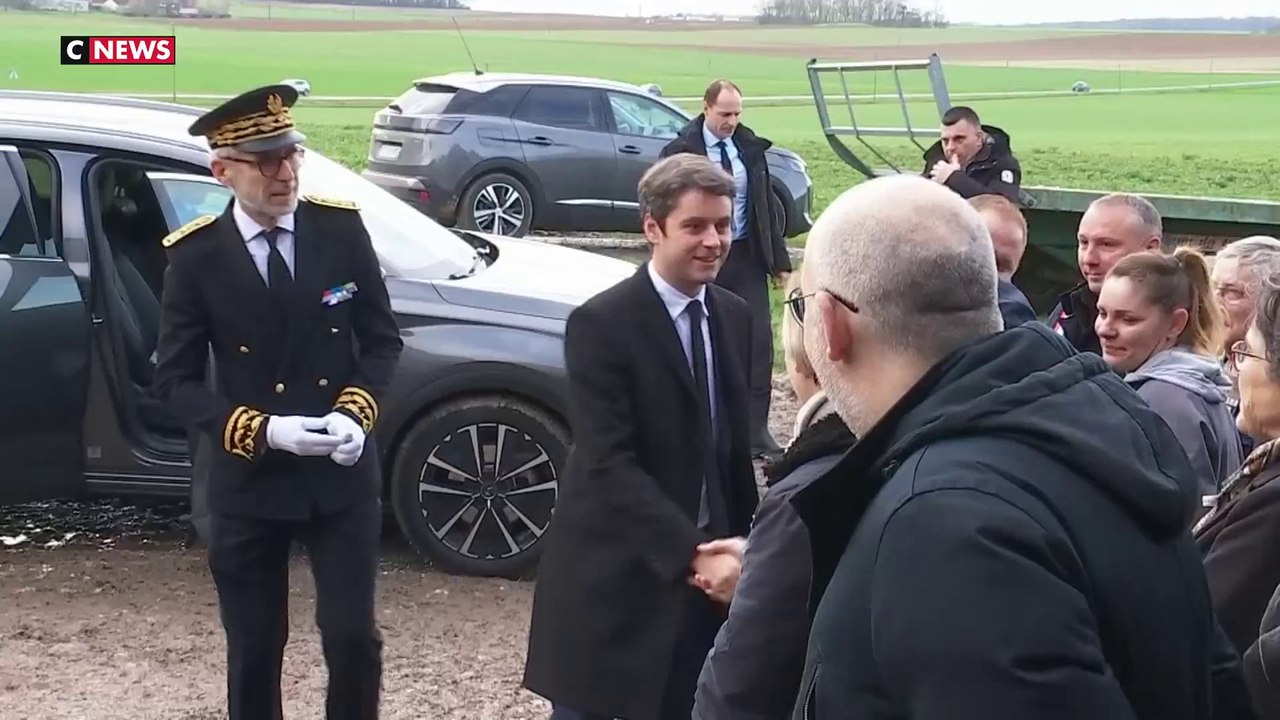 Gabriel Attal au chevet des agriculteurs dans la Marne