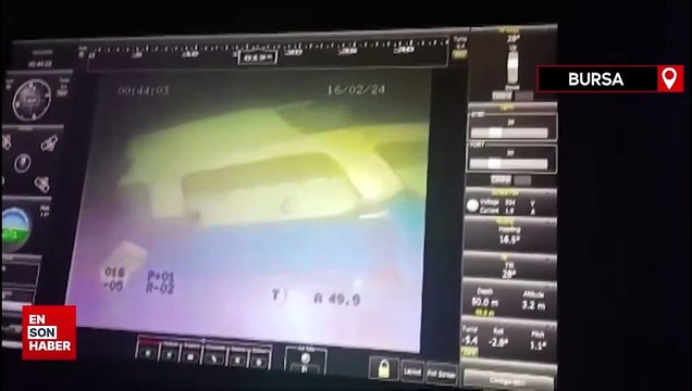 Marmara Denizi'nde batan gemi su altında görüntülendi