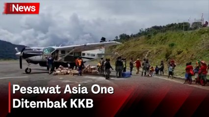 Aksi Teror, Pesawat Asia One Ditembak KKB di Beoga