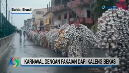 Karnaval dengan Kostum dari Ratusan Kaleng Bekas
