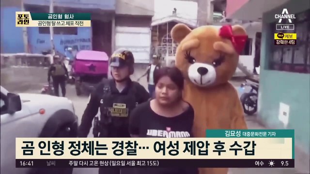 “여성 마약상을 유혹하라”…곰인형 탈 쓰고 체포 작전