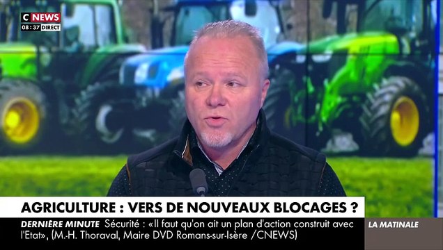 Patrick Legras, porte-parole de la coordination rurale annonce sur CNews que les actions des agriculteurs vont reprendre : On va remonter sur Paris avec des tracteurs la semaine prochaine