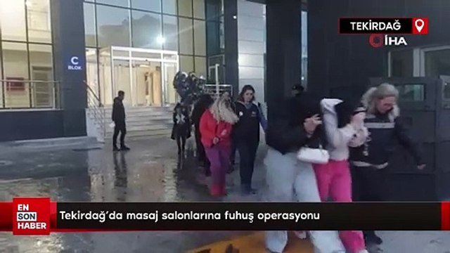 Tekirdağ’da masaj salonlarına fuhuş operasyonu