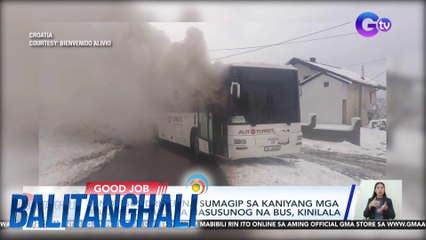Pinoy bus driver na sumagip sa kaniyang mga pasahero mula sa nasusunog na bus, kinilala | BT