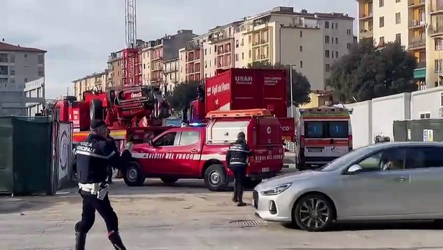 Firenze, trave di cemento crollata nel cantiere