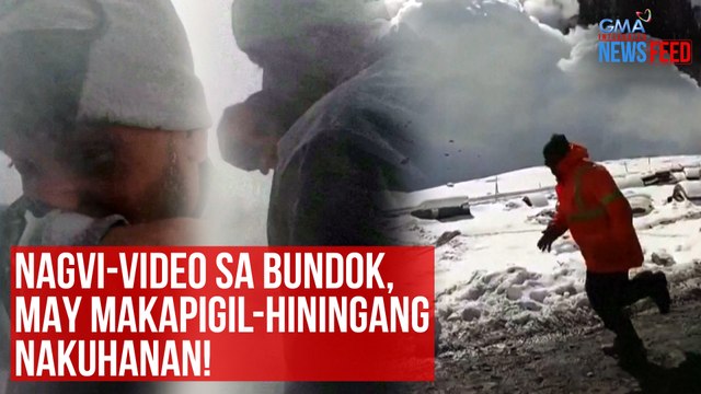 Nagvi-video sa bundok, may makapigil-hiningang nakuhanan! | GMA Integrated Newsfeed