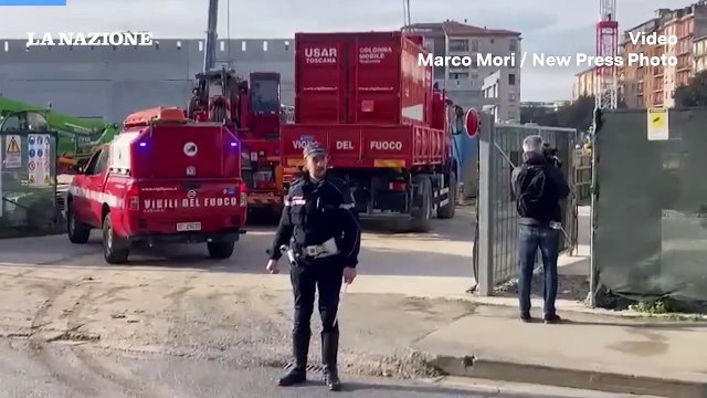 Firenze, trave crollata nel cantiere del supermercato