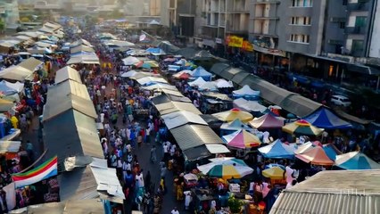 Imatges d'un mercat de Lagos (Nigèria)