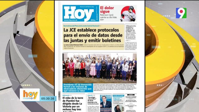 Titulares de prensa dominicana viernes 16 de febrero 2024 | Hoy Mismo