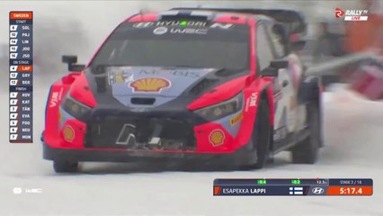 WRC Sweden 2024 SS03 Lappi Drift