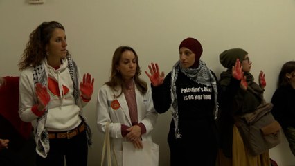 الممثلة سوزان سراندون تنضم لناشطات من "كود بينك" للمطالبة بوقف النار في غزة