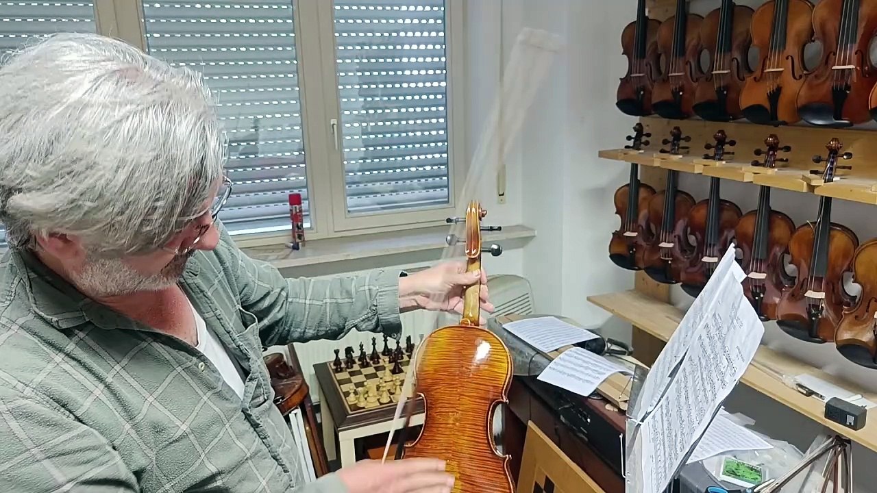 Beispielvideo Meisterkopie Violine Geige Guarneri "Cannone" A-Qualität Nr.2