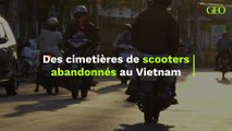 Des cimetières de scooters abandonnés au Vietnam