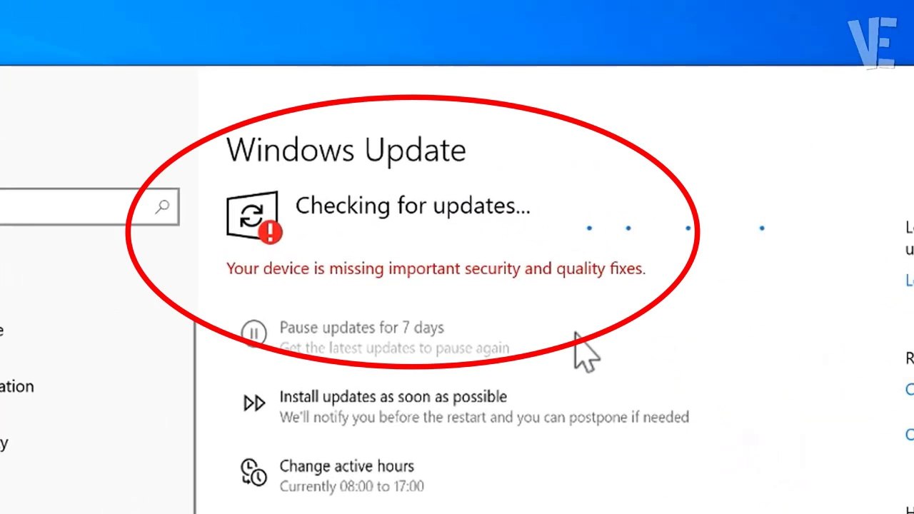 How To Fix Your device is missing important security and quality fixes Error in Windows 10 / 11