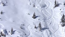 Highlights from Freeride World Tour Snowboard event in Kicking Horse