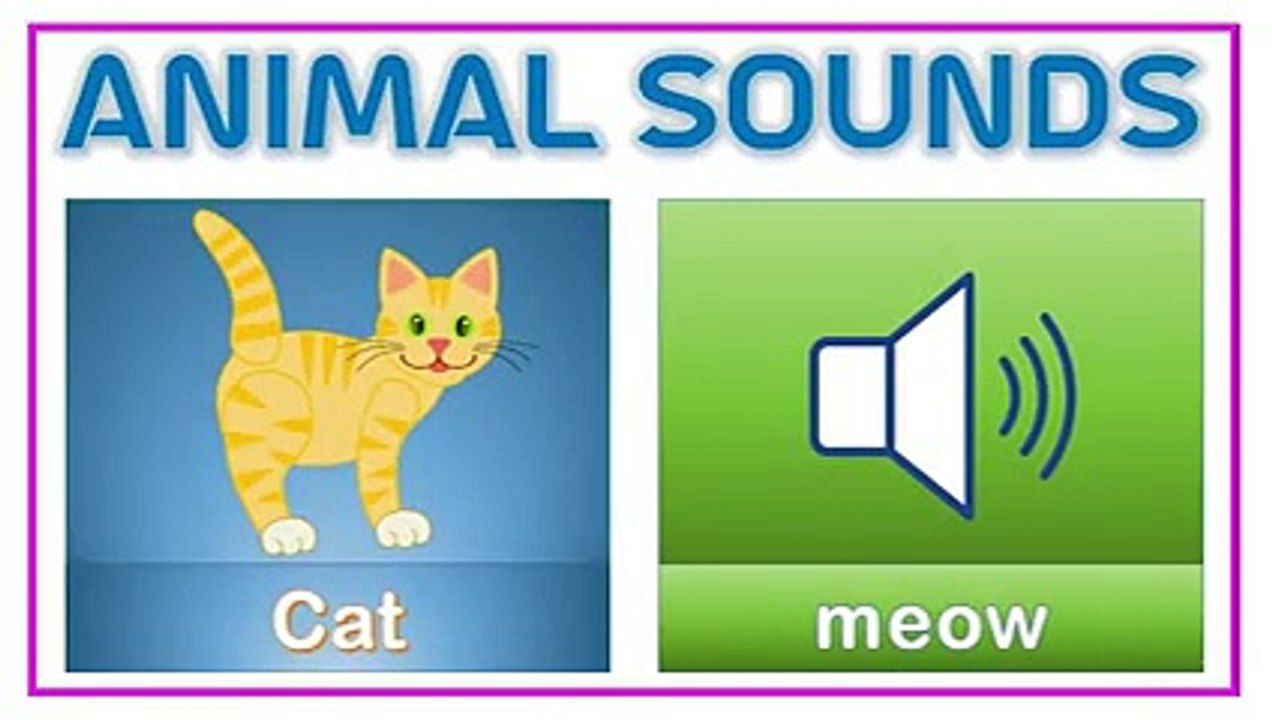 Animal Sounds for kids - Learn Animal name and sound for children