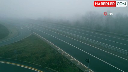 Zonguldak-Ereğli karayolunda sis etkili oldu