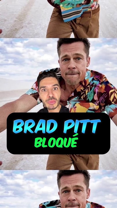 BRAD PITT BLOQUÉ DS L’ASCENSEUR FAIT DES SELFIES 