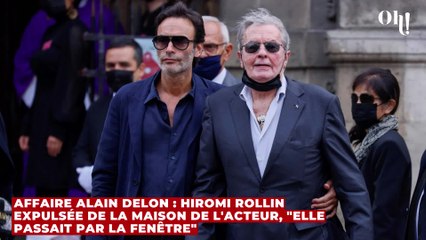 Affaire Alain Delon : Hiromi Rollin expulsée de la maison de l'acteur, "elle passait par la fenêtre"