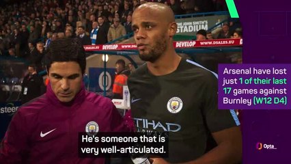'Courageous' Kompany has 'a special aura' - Arteta
