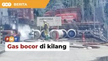 Kebocoran gas: 10 pekerja kilang digegas ke hospital