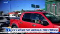 Así se vivió el paro nacional de transportistas en México