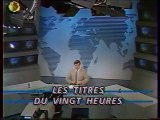 TF1 - 14 Novembre 1987 - Titres du journal, teasers, pubs, début JT 20H (Bruno Masure)