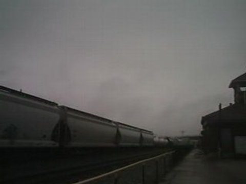 CSX 604 Leads UP Train