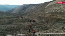 Erzincan'da toprak altında kalan 9 işçi aranıyor