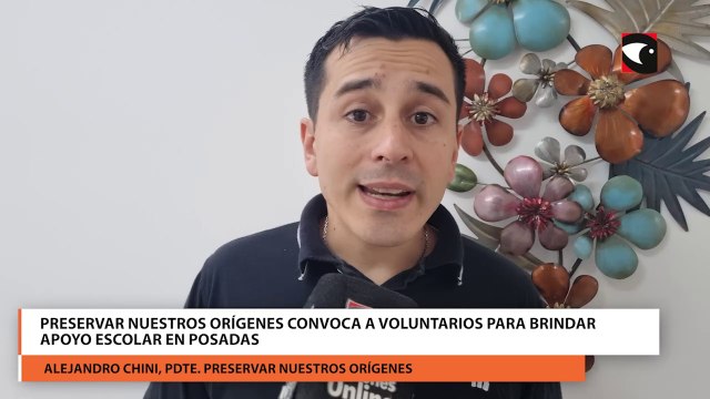 Preservar Nuestros Orígenes convoca a voluntarios para brindar apoyo escolar en Posadas