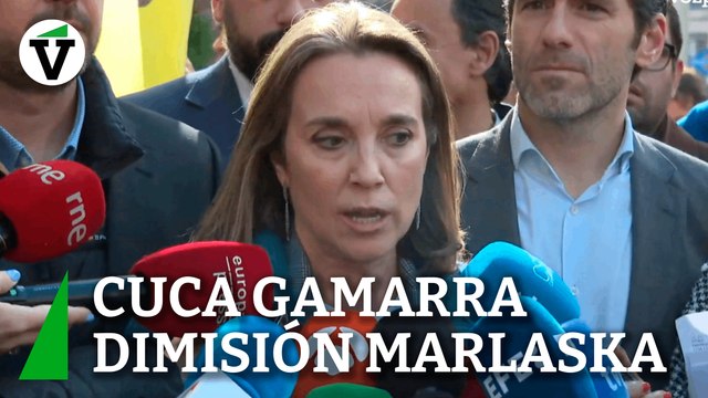 Cuca Gamarra: Si Marlaska no ha dimitido, Sánchez lo tenía que haber cesado ya