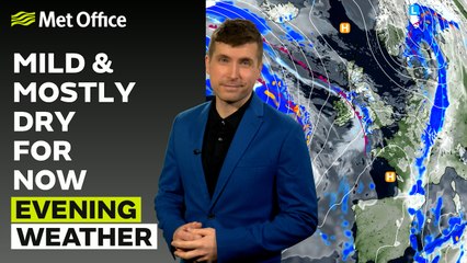 Met Office Evening Weather Forecast 16/02/24 – Overall cloudy, drizzly in the west