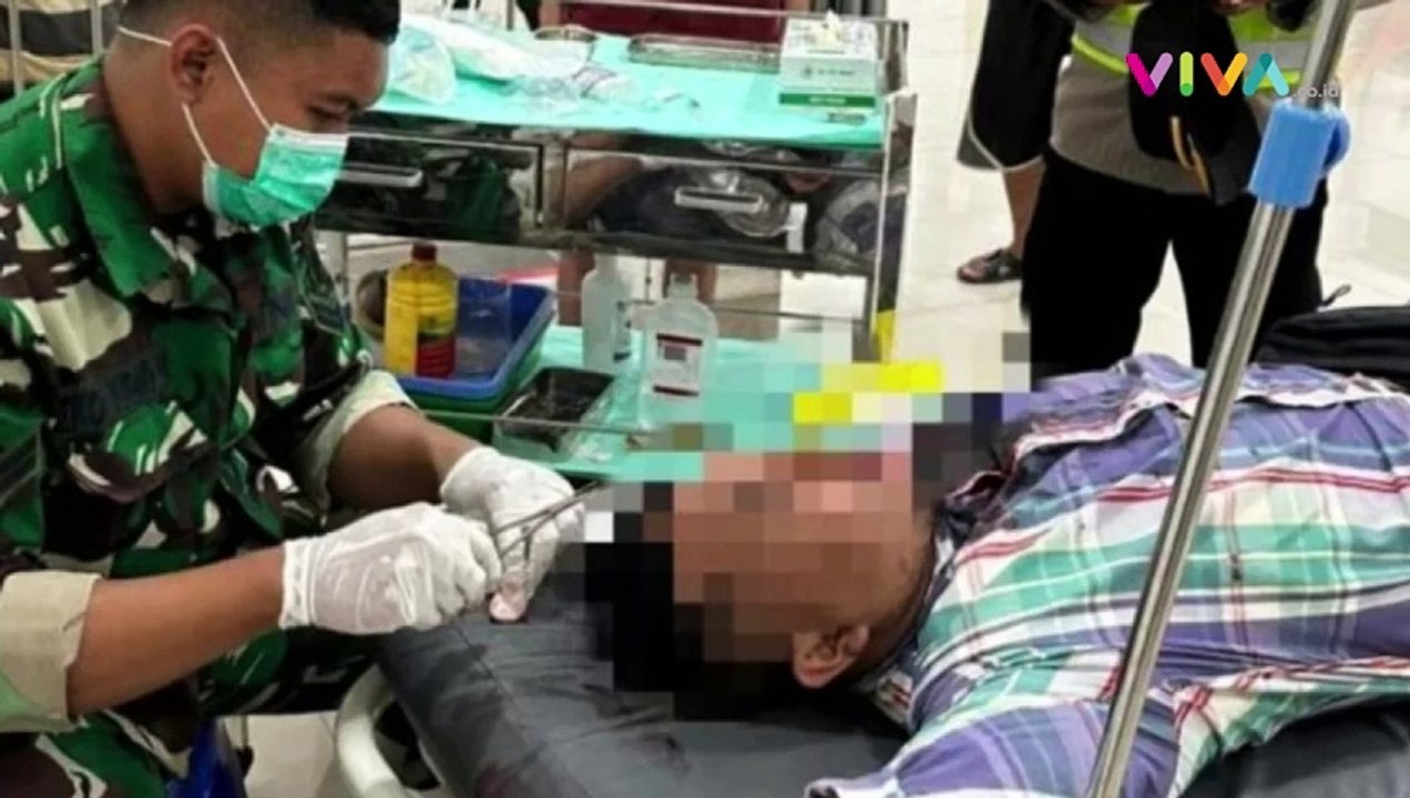 Ketua KPPS Dibacok Linmas Saat Penghitungan Suara