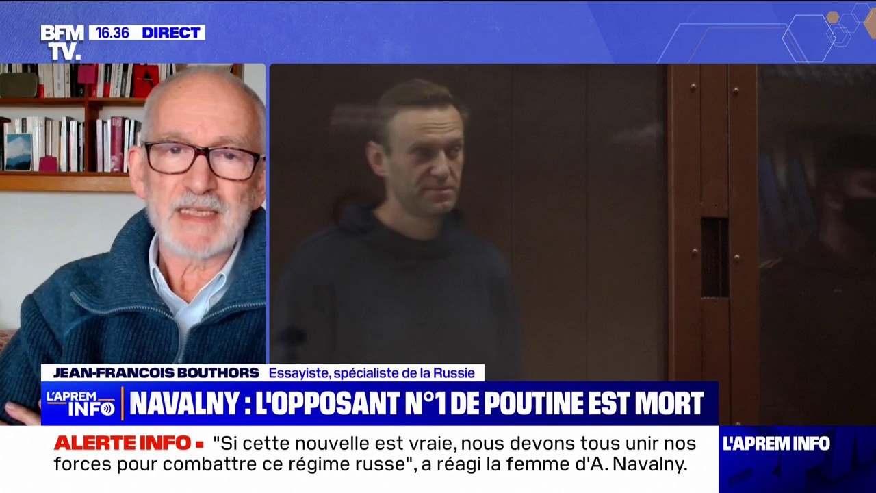 Mort d'Alexeï Navalny: "Vladimir Poutine montre qu'il ne recule devant absolument rien", pour l'essayiste spécialiste de la Russie Jean-François Bouthors