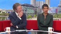 Awkward moment BBC Charlie Stayt tells 87-year-old guest to ‘stop talking’ as Naga Munchetty calls him ‘rude’
