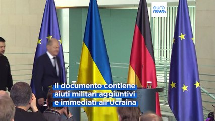 Guerra in Ucraina: Zelensky da Scholz e Macron per firmare patti di sicurezza