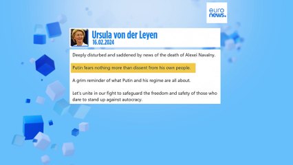 I leader dell'UE accusano la Russia per la morte del leader dell'opposizione Alexei Navalny