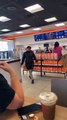 Dunkin employee flips out on a customer