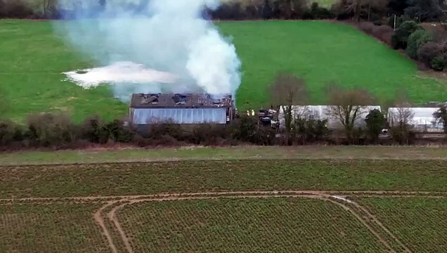 Crews called to barn fire in Fincham - as residents urged to close windows and doors