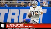 Jimmy Garoppolo Suspended Two Games By NFL