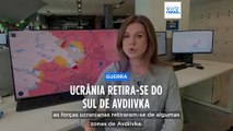 Forças ucranianas retiram-se de algumas posições em Avdiivka