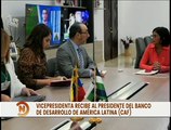 Venezuela y la CAF revisan agenda conjunta de desarrollo económico y social