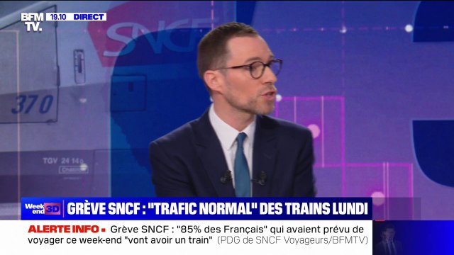 Grève à la SNCF: Il y a un dialogue qui est attendu des cheminots et qui est légitime , affirme Christophe Fanichet (directeur général de SNCF Voyageurs)