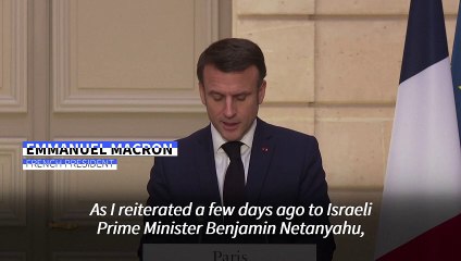 Offensive in Rafah could only lead to 'unprecedented humanitarian disaster', says Macron