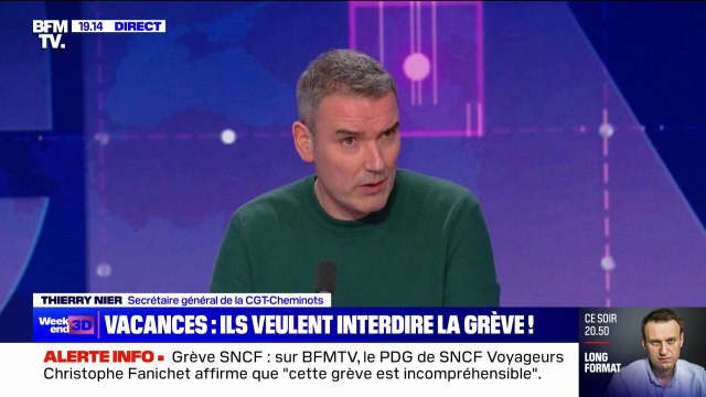Grève à la SNCF: Nous sommes disposés à rentrer à nouveau en négociations si la direction le souhaite , affirme Thierry Nier (secrétaire général de la CGT-Cheminots)