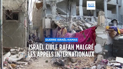 Download Video: Proche-Orient : Israël cible Rafah malgré les appels internationaux