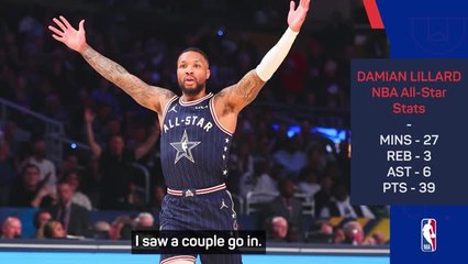 NBA All-Stars in awe of Lillard's MVP performance