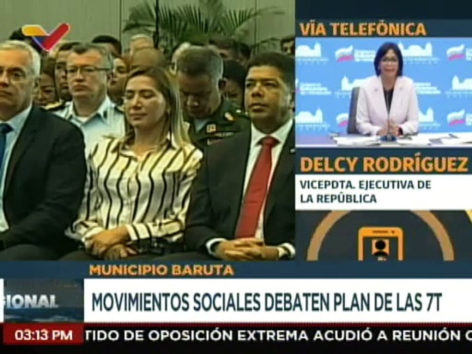 Vpdta. Delcy Rodríguez resaltó el esfuerzo de todo el país para consolidar el avance de los sectores