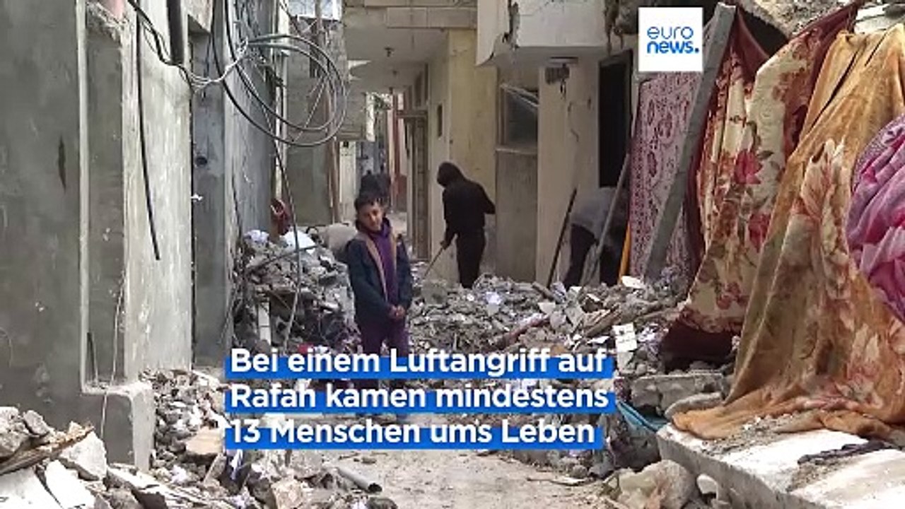 Krieg im Gazastreifen: Luftangriff auf Rafah, Anschlag in Aschdod